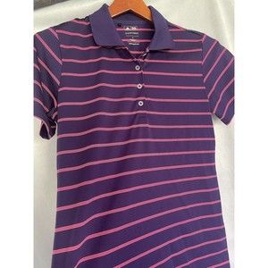 Adidas Pure Motion Golf Shirt Polo Pullover Top, Women's Medium, Purple